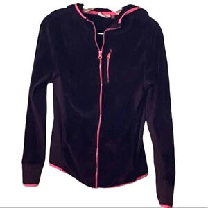 SO size M zip up fleece EUC deep purple